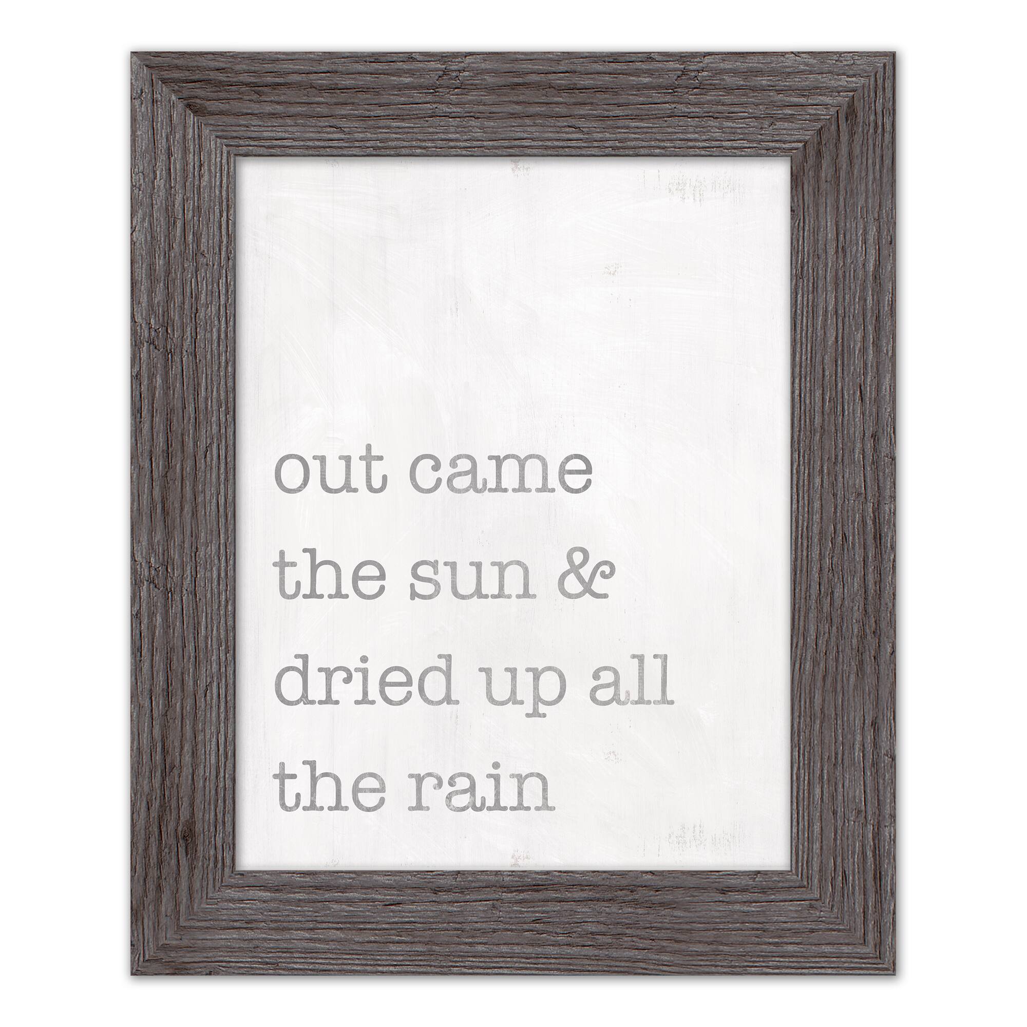 Out Came the Sun Western Framed Print